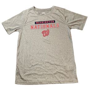 🆕 Washington Nationals MLB Genuine Merchandise Shirt, Size L (12-14), NWOT